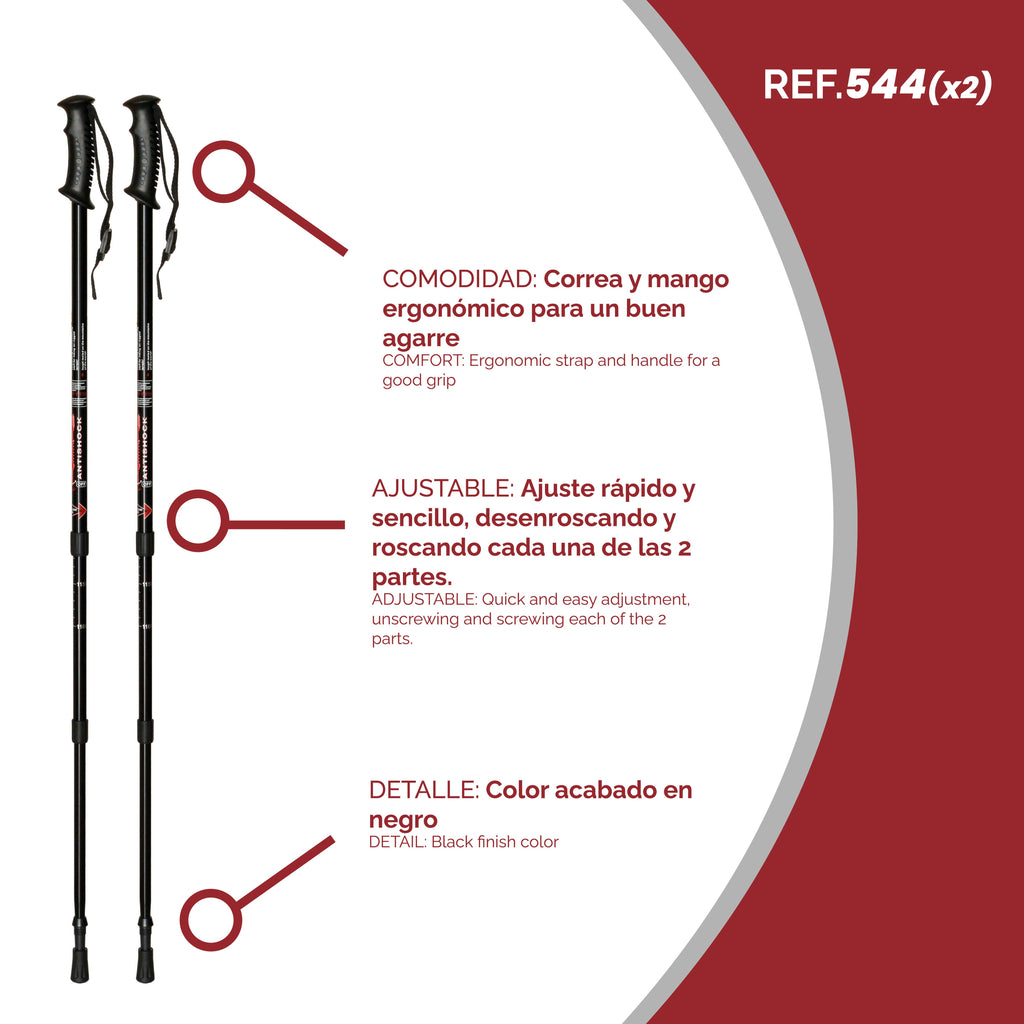 56-135cm TB aluminum extendable hiking hiking pole