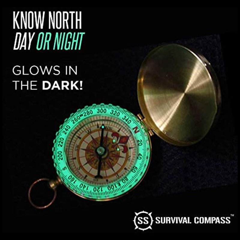 Glow in the Dark Military Compass