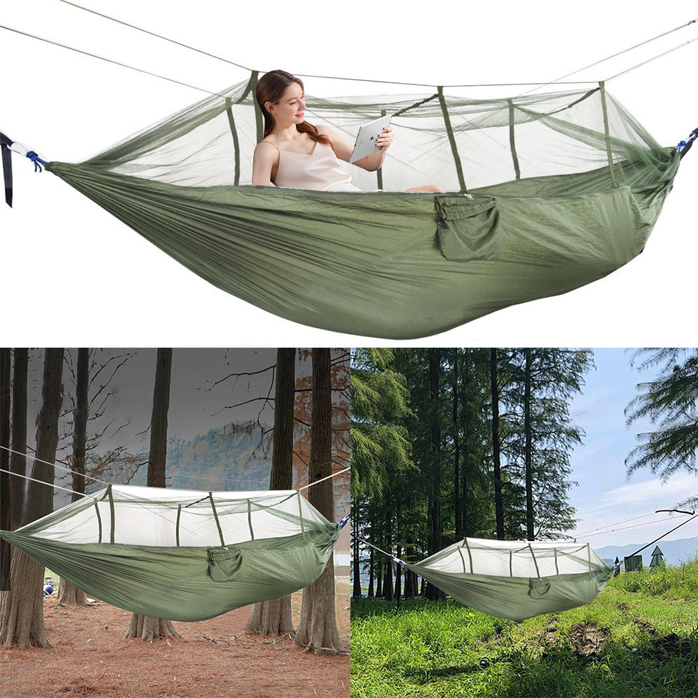 Double Person Camping Hammock with Mosquito Net
