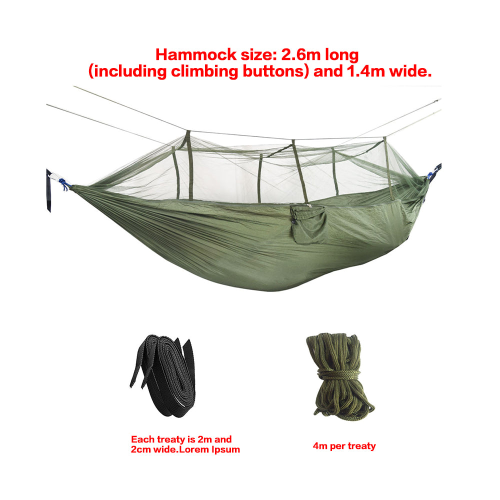 Double Person Camping Hammock with Mosquito Net