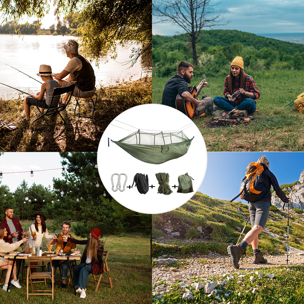 Double Person Camping Hammock with Mosquito Net