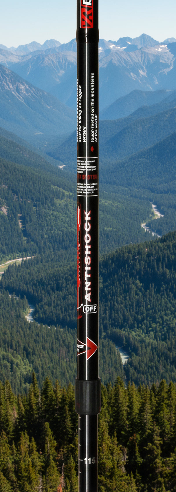 56-135cm TB aluminum extendable hiking hiking pole